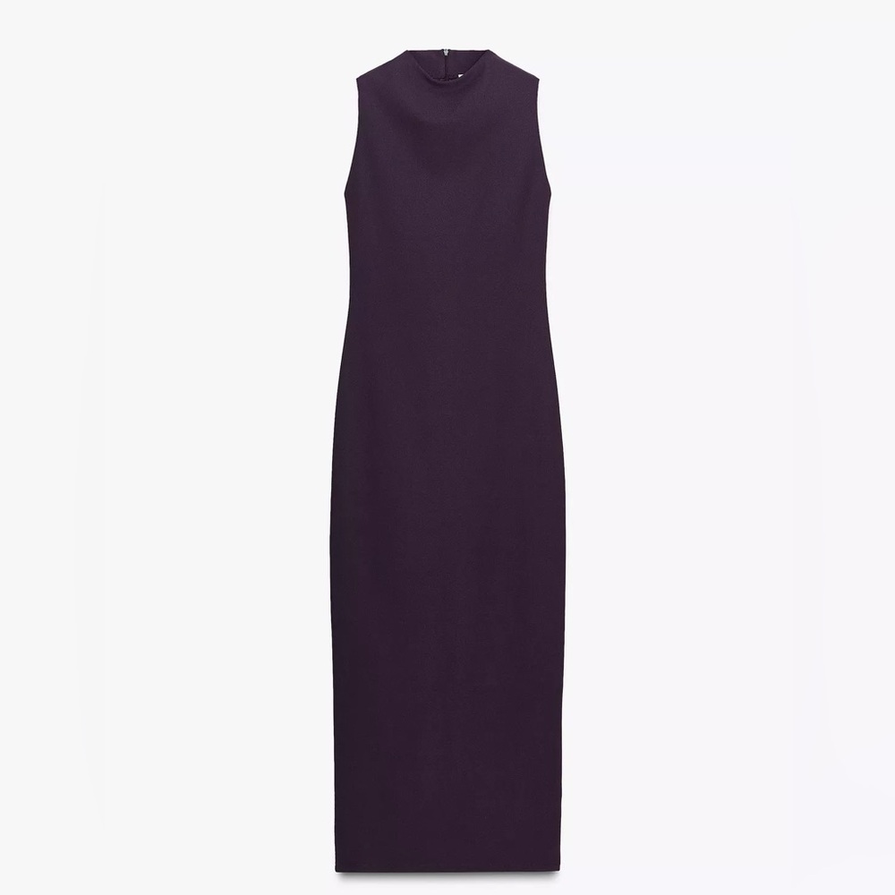 Zara Long Crepe Dress